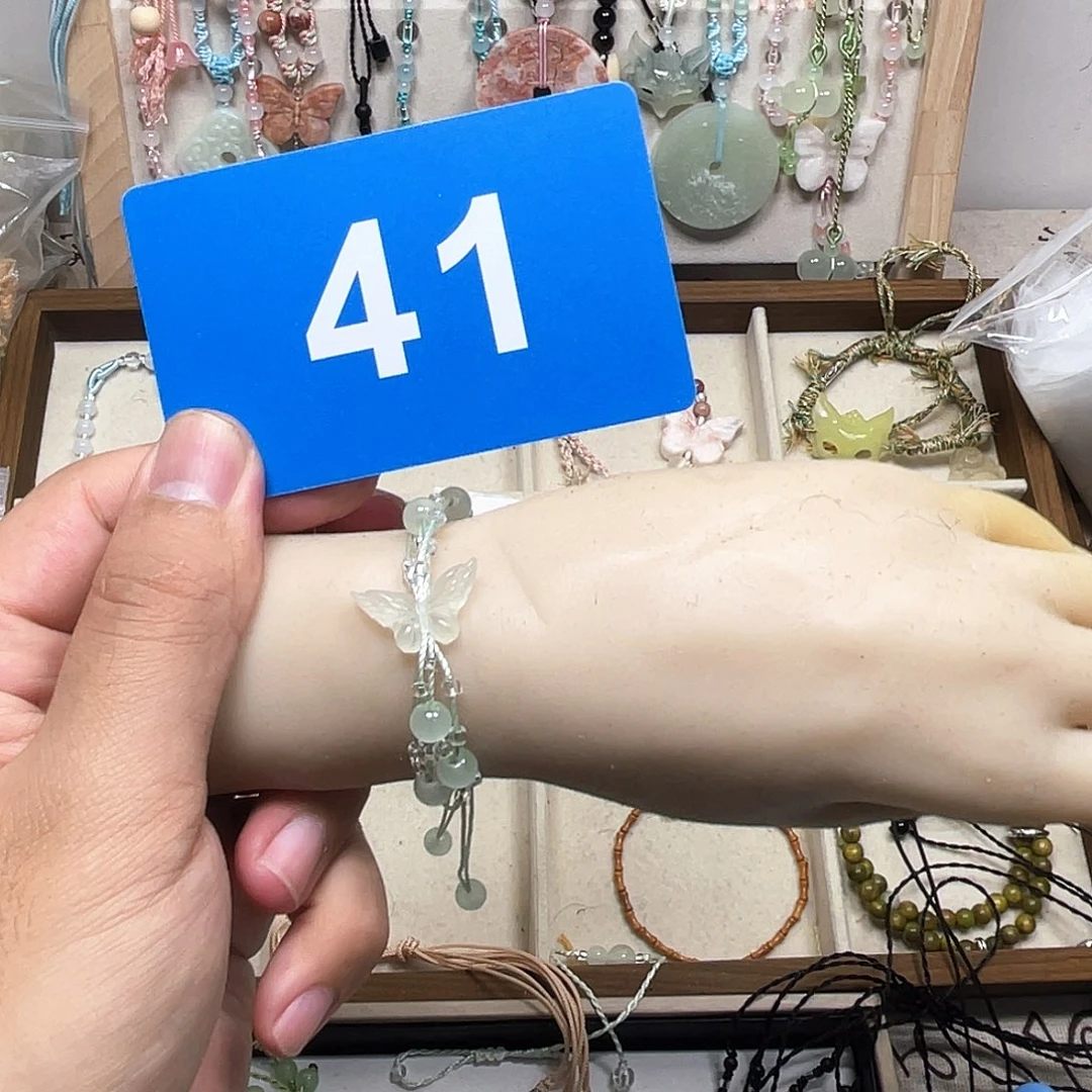 蛇纹石玉合金颈饰