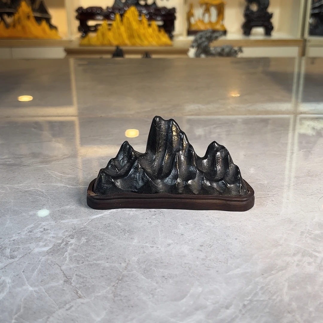 浮***`灵璧石手工雕刻奇石摆件