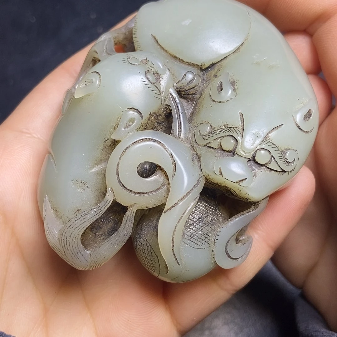 杨***吊坠白玉菩提精品文玩