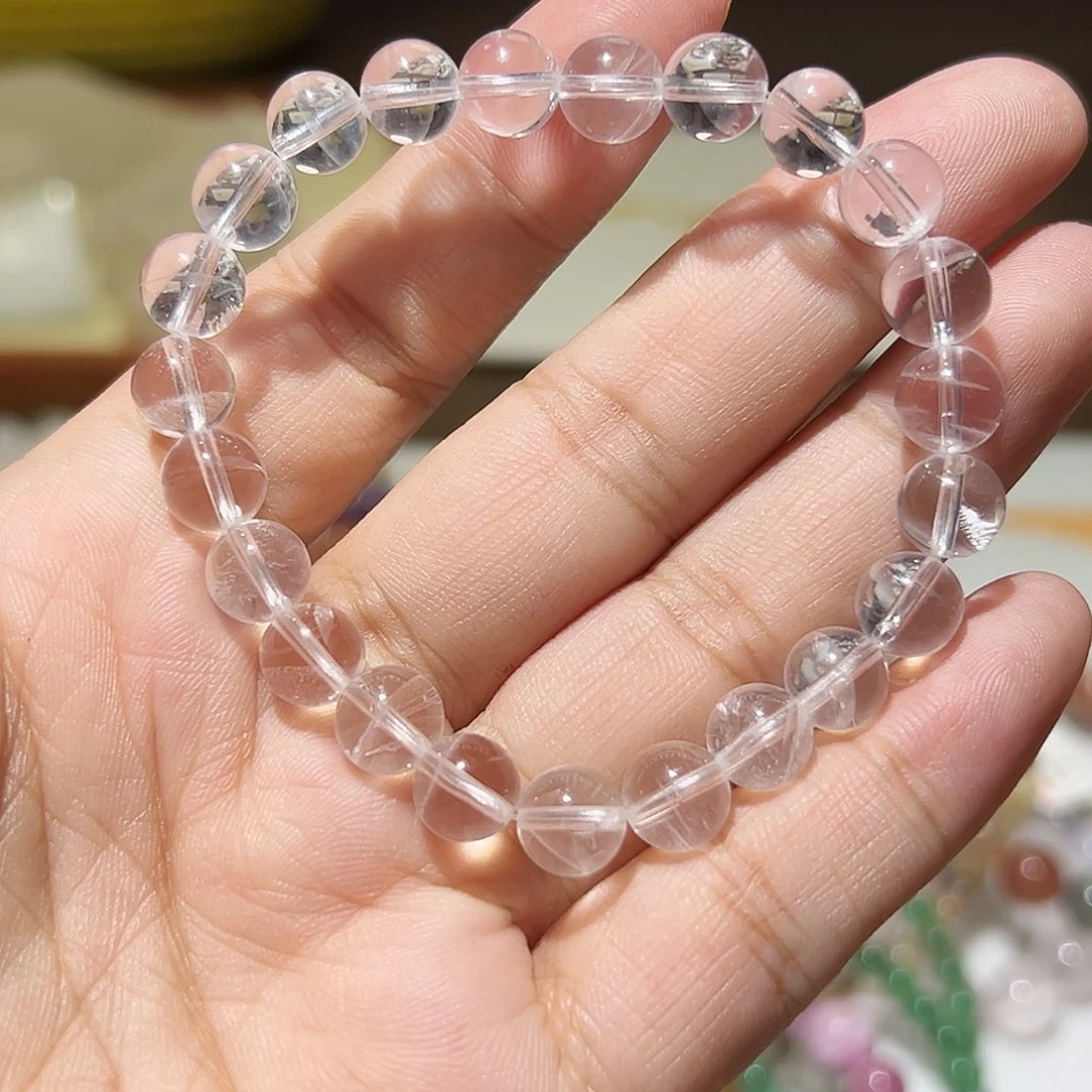 水晶手链未镶嵌8毫米白水晶134号