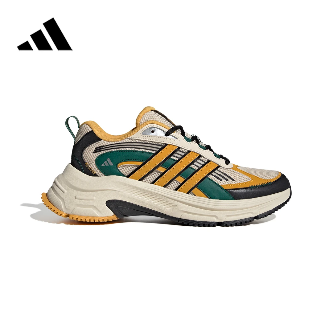 阿迪达斯男鞋2025春季新款网面透气老爹鞋运动鞋减震跑步鞋JS2791