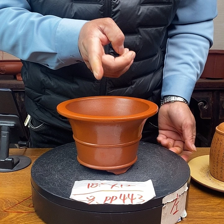 紫砂花盆PP443 货号一只