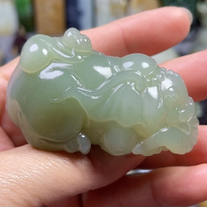 和田玉未镶嵌挂件