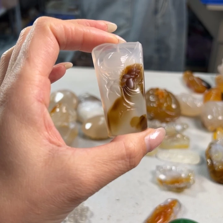 玛瑙/玉髓吊坠(不含链)未镶嵌