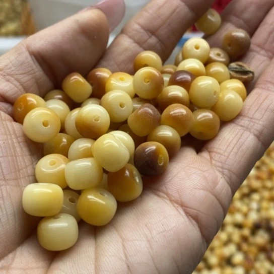 白玉菩提吊坠微瑕6/8炭烤墩100卡灯牌宠200