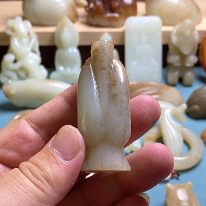 和田玉未镶嵌挂件