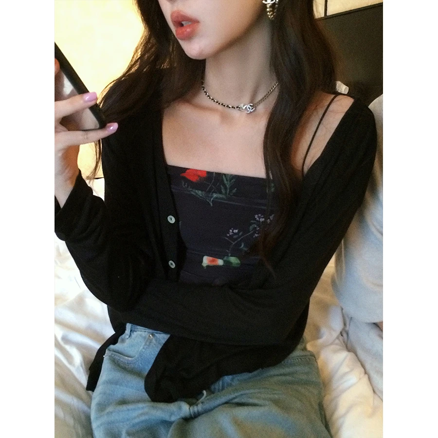 张贝贝ibell风感波粒 “会呼吸”莱赛尔NAIA醋酸 针织防晒开衫