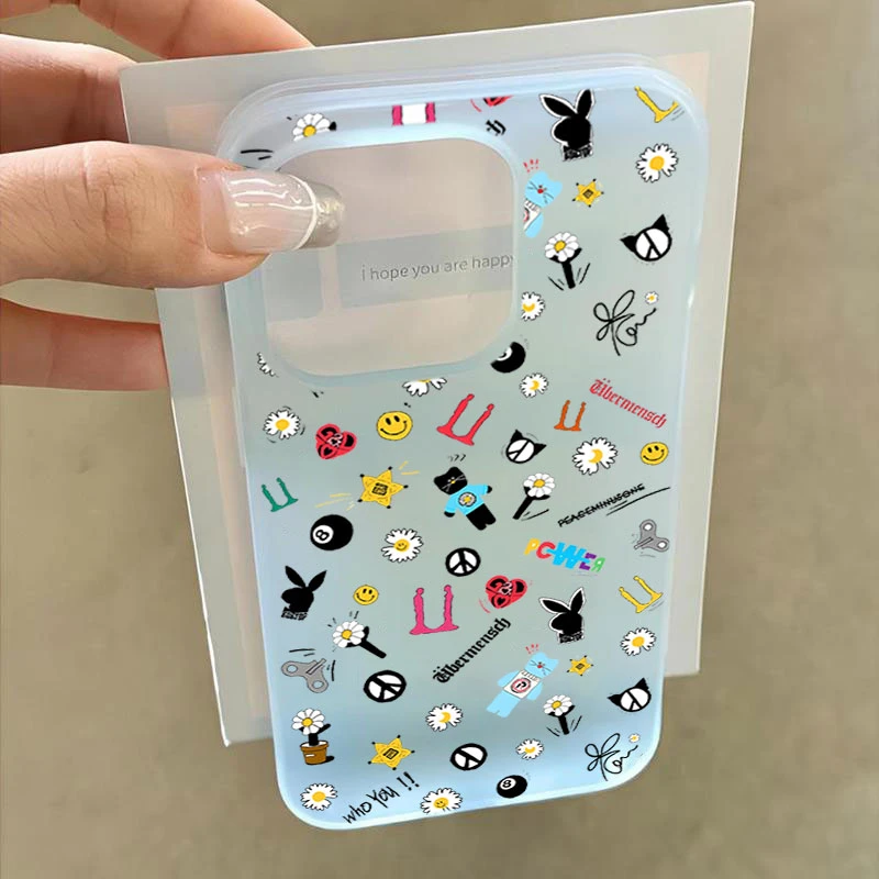 权志龙涂鸦适用iphone16promax苹果15手机壳14PLUS软13幻影12防摔