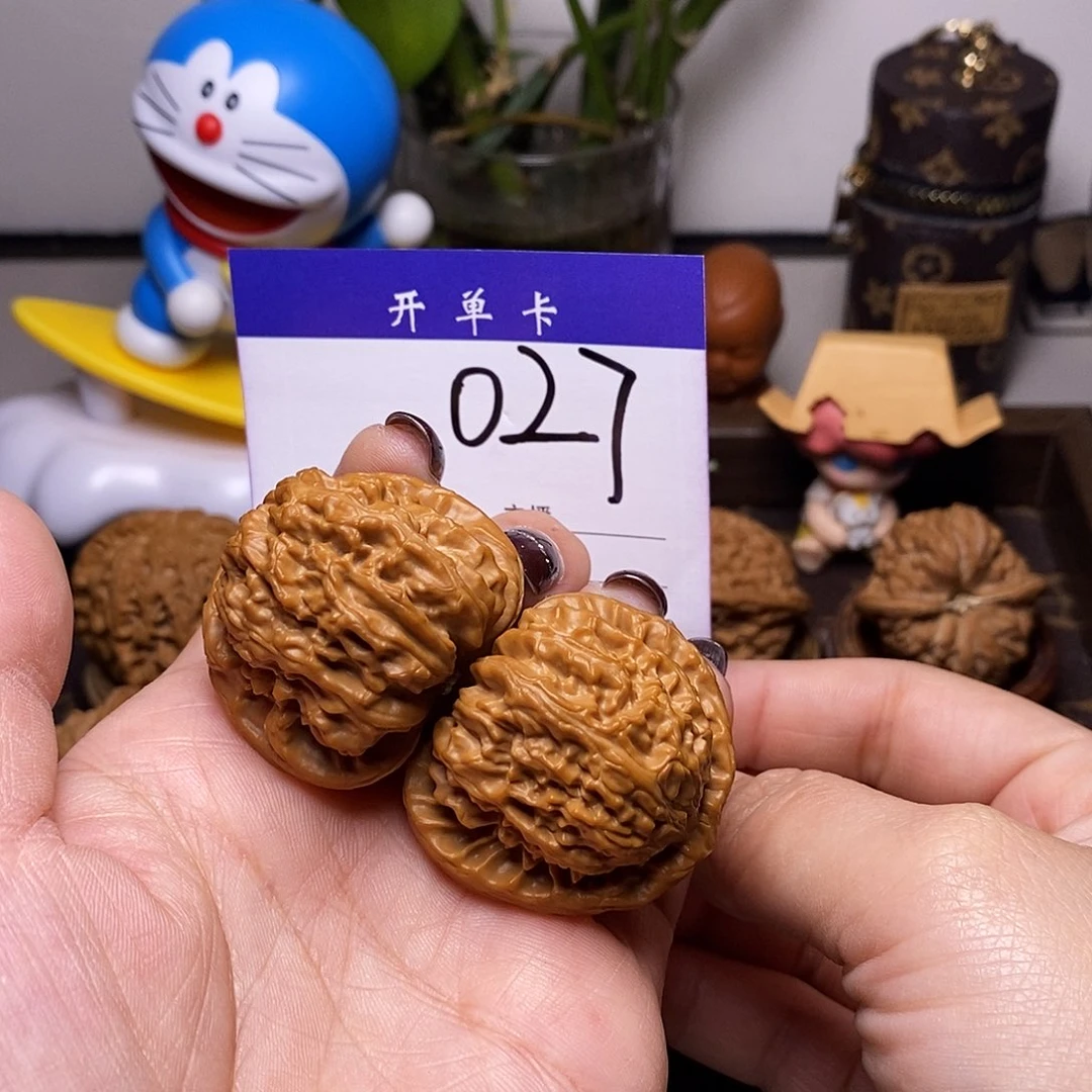 吊坠桃核文玩核桃白狮子39微微修n