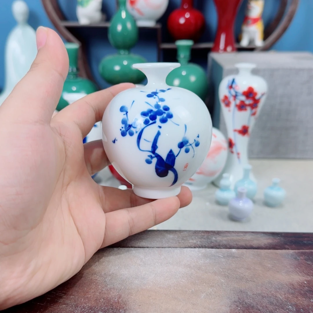 陶瓷手工小花器摆件
