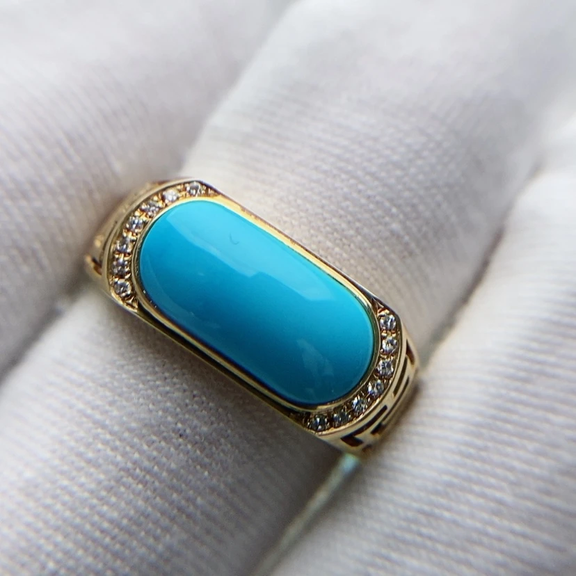 【闪购商品】绿松石配饰18K金镶嵌