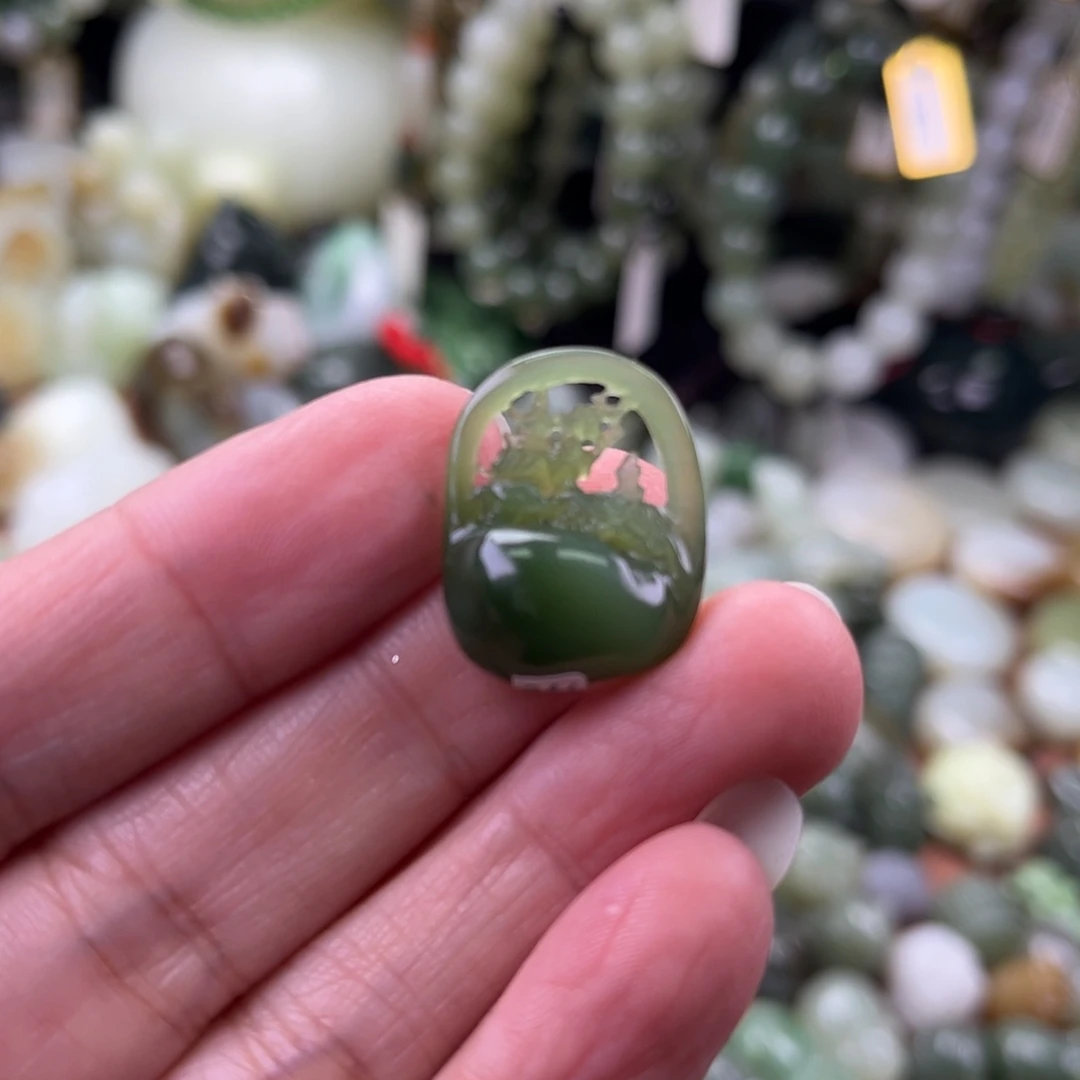 和田玉未镶嵌吊坠(不含链)