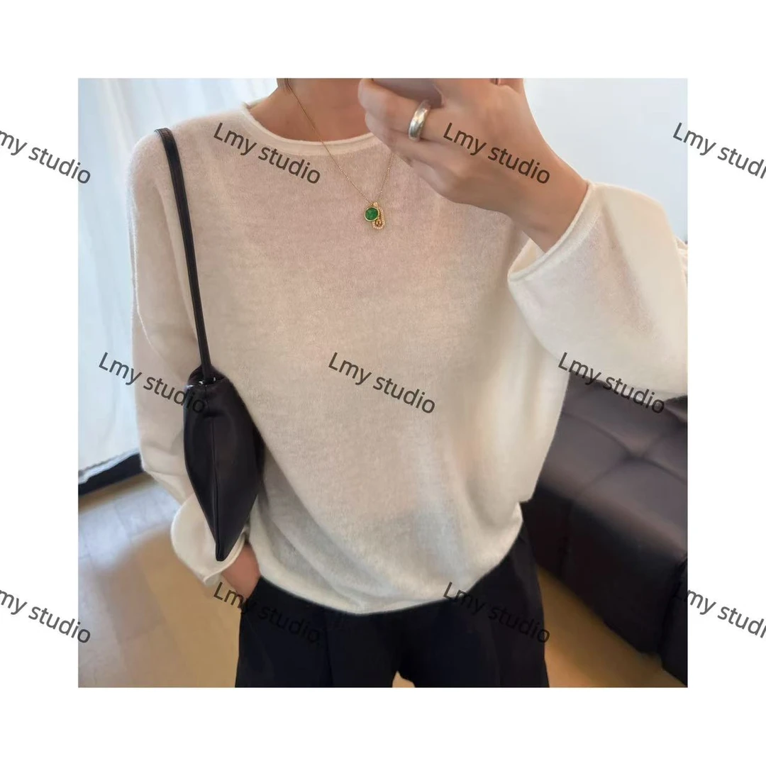 超舒服软糯薄款微透若隐若现羊绒衫