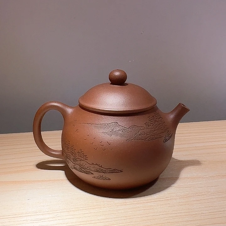 紫砂茶壶明*宜兴原矿手工紫砂壶