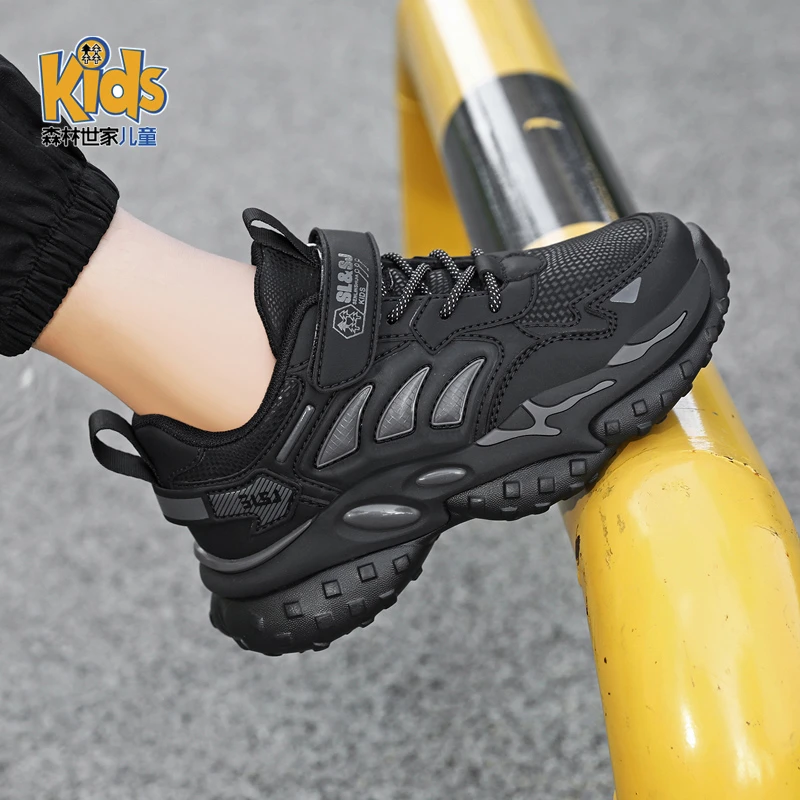 森林世家童鞋男女童秋款儿童运动鞋2025新款秋季中大童防水老爹鞋