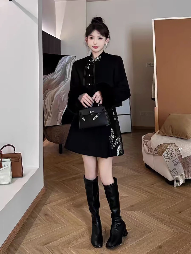 九号链接浇浇轻奢大码性感时尚冬季女装