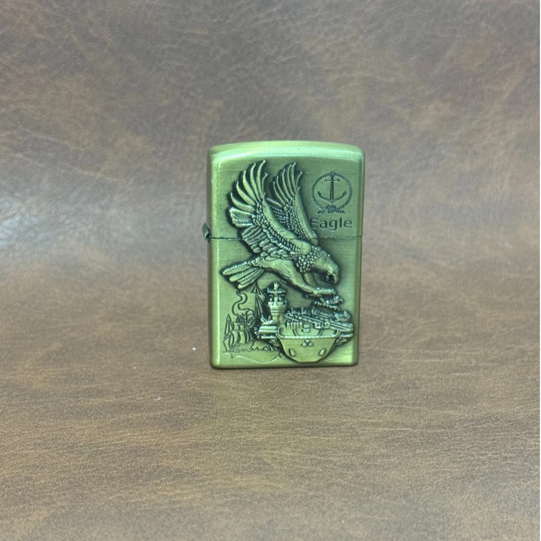 煤油打火机雕刻雄鹰防风打火机（不带煤油）ZQ