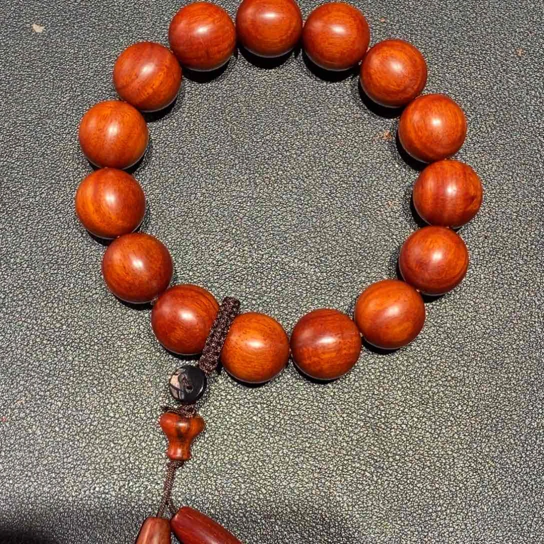 小叶紫檀手串/手链1.5 鸡血琴