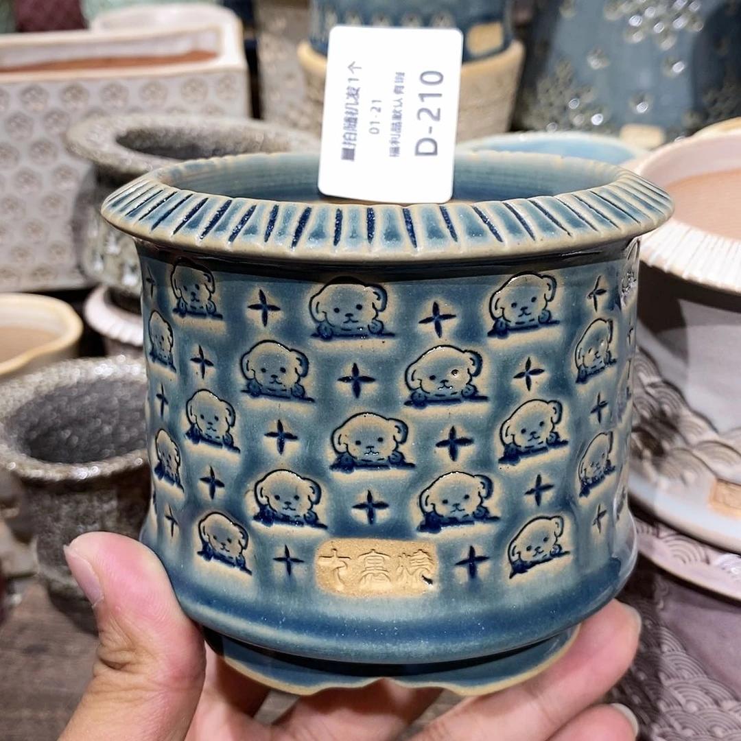 七里烧花盆1-21-210口径8.5