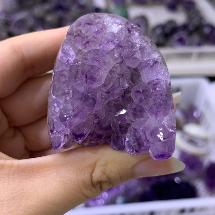 紫晶珠宝半成品未镶嵌