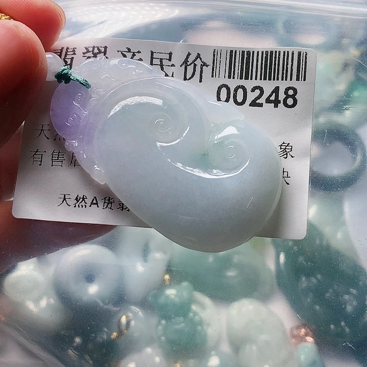 翡翠未镶嵌颈饰遗***真000000248