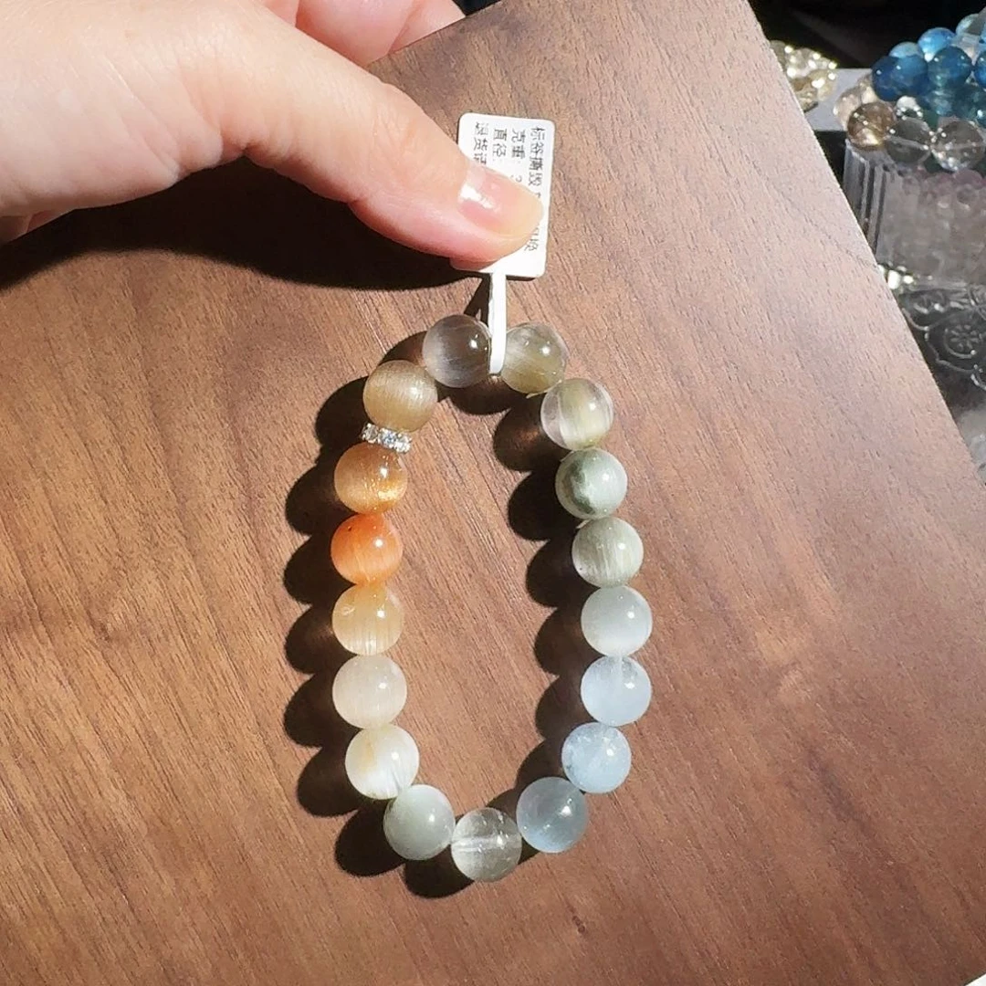 银S925镶嵌手串水晶刘****锅天然水晶手串板娘11+