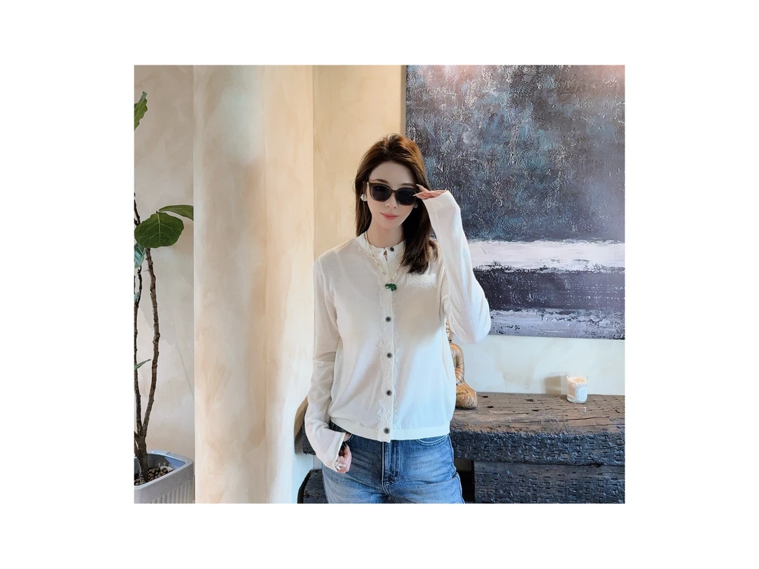 新款“莉丝小姐”针织衫878#P02490新款活力常青藤百搭上衣