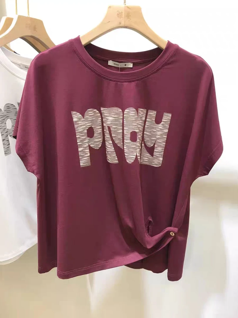 【通江恒宣】C85718夏季女士圆领均码时尚运动女款短袖