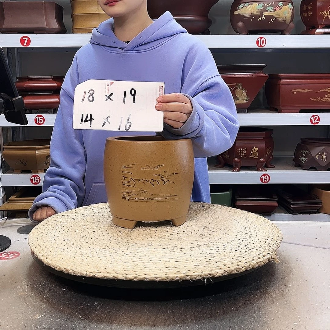 紫砂花盆紫砂花盆