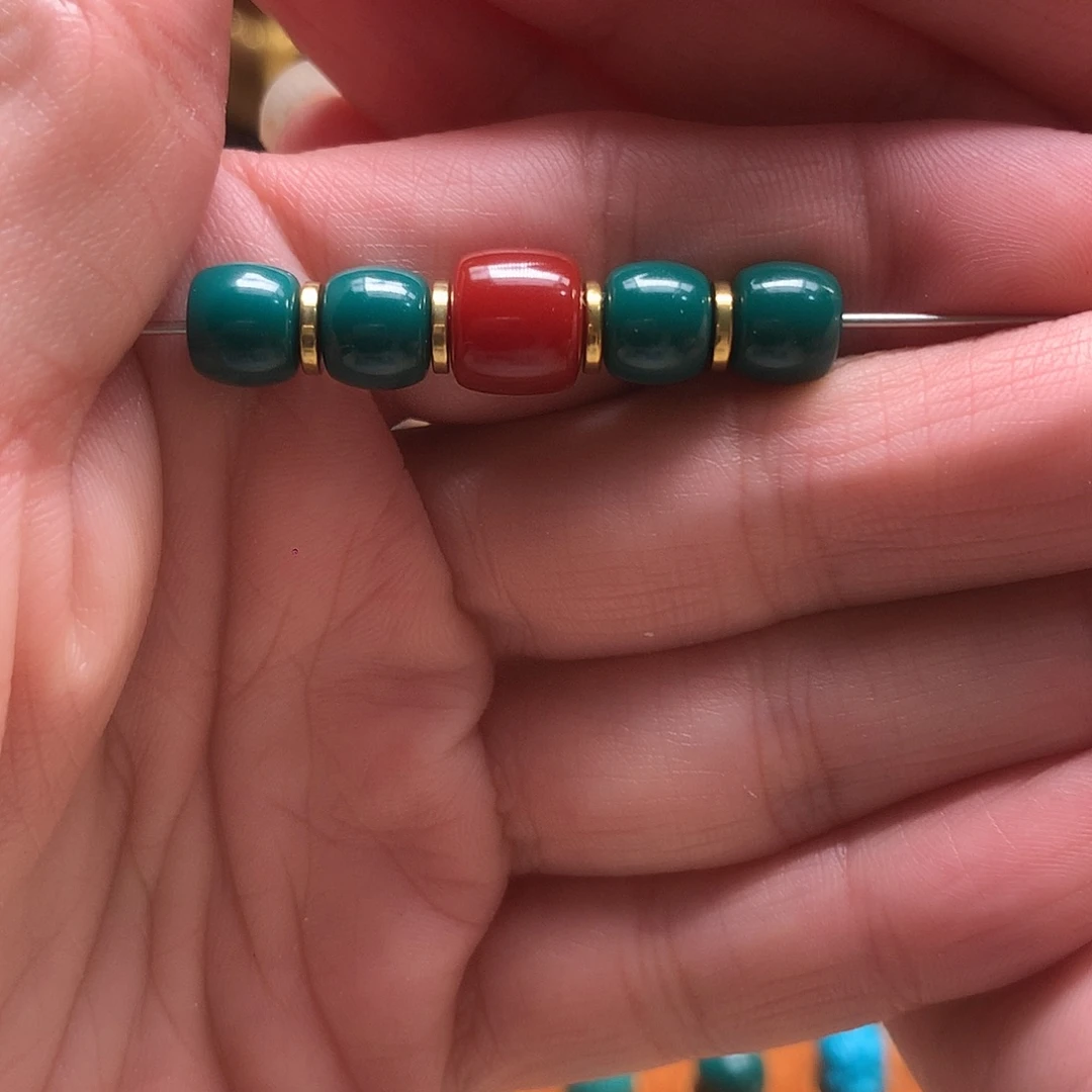 黑***光琉璃颈饰地狱色898mm直切