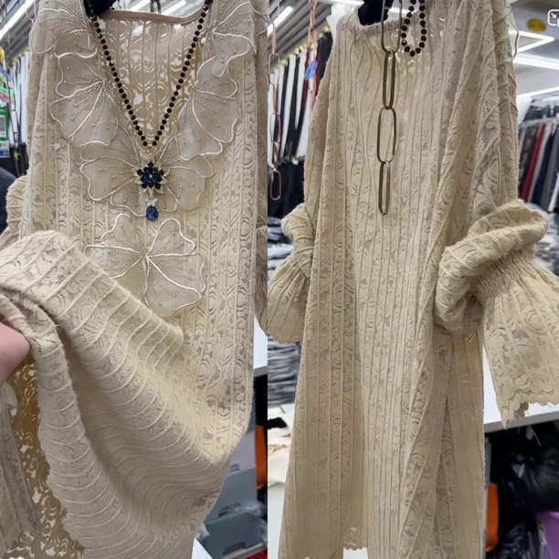 连衣裙女气质百搭立体花朵洋气连衣裙女98555