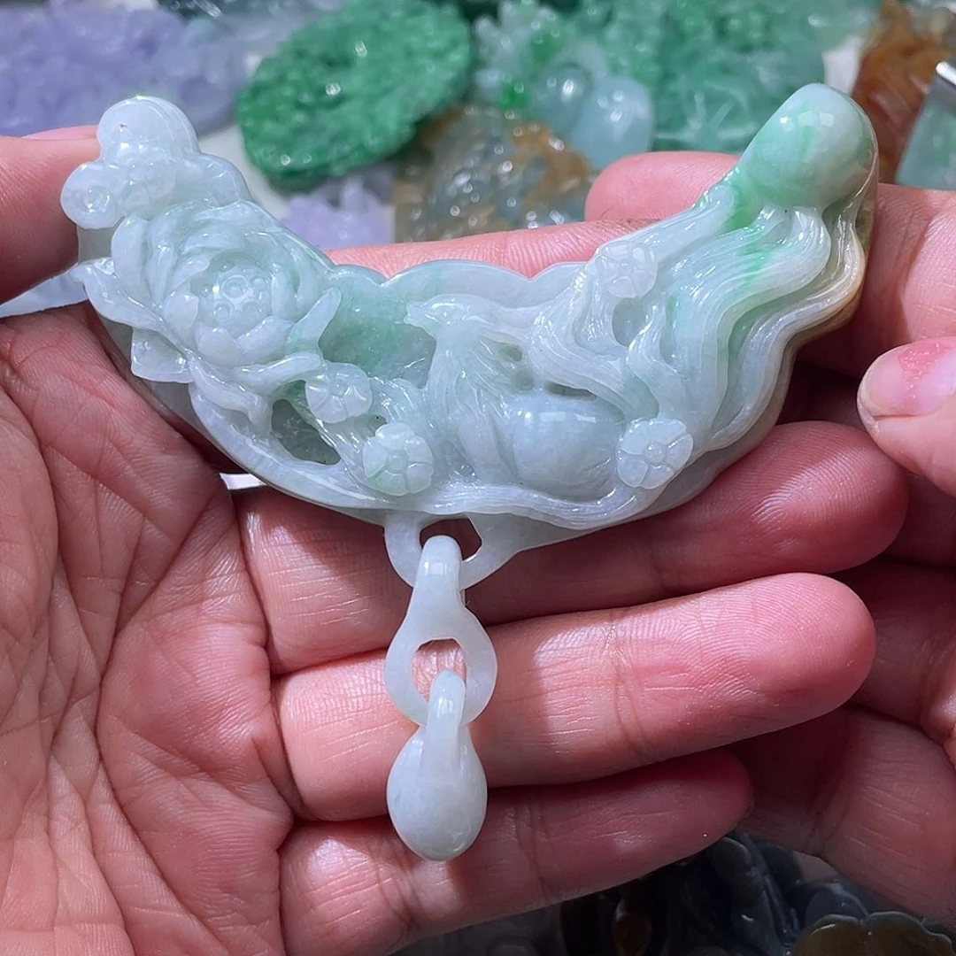 颈饰未镶嵌翡翠翡玉缘翡翠