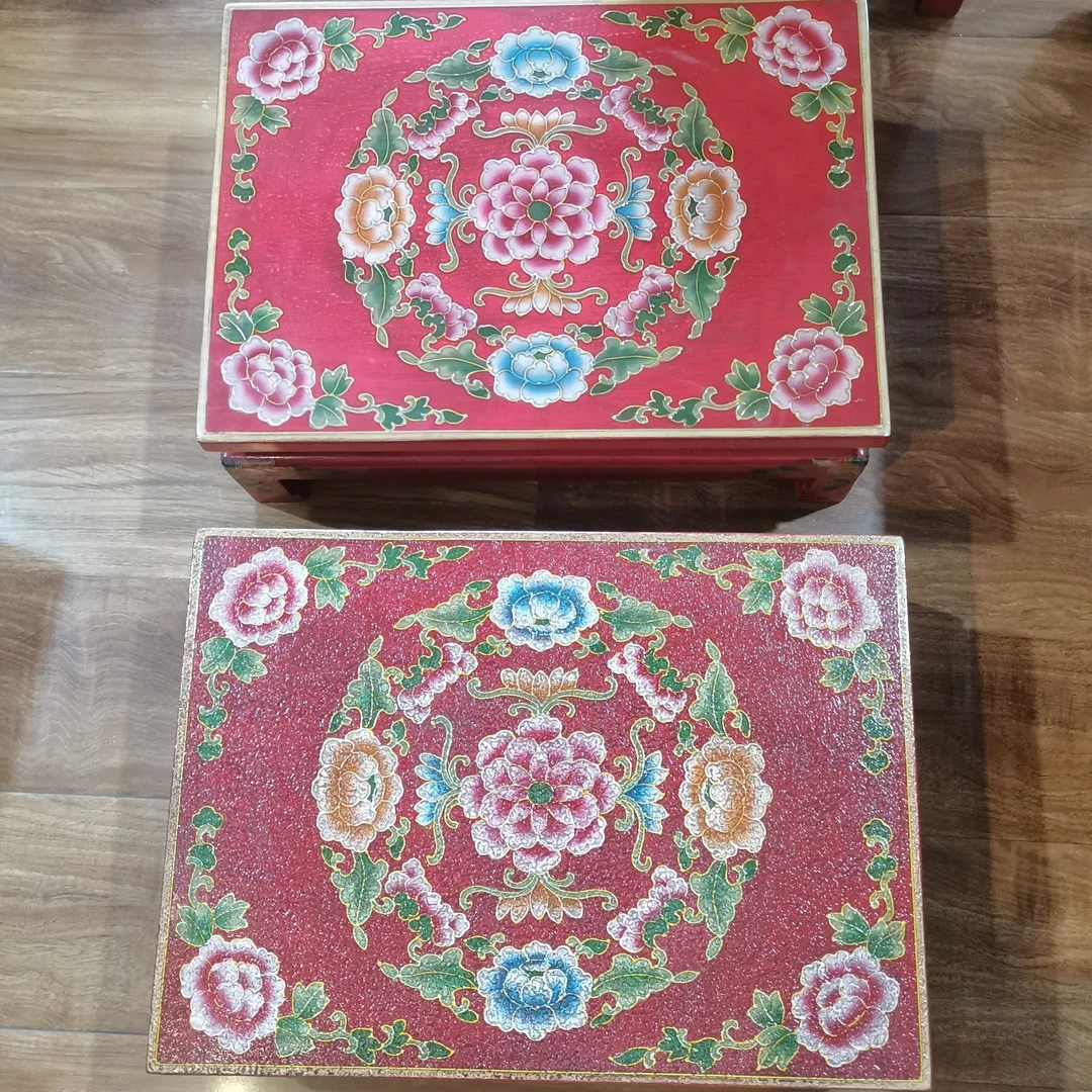 大宅门彩绘家具炕桌炕几飘窗桌