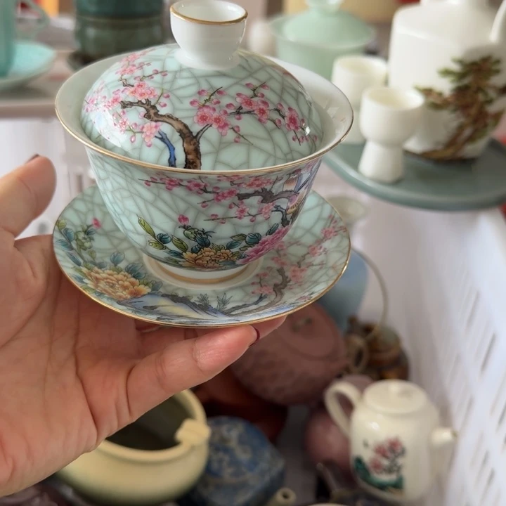 微瑕陶瓷茶具茶杯茶壶