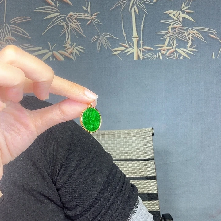 紫***翡翠银S925镶嵌吊坠(不含链)特价