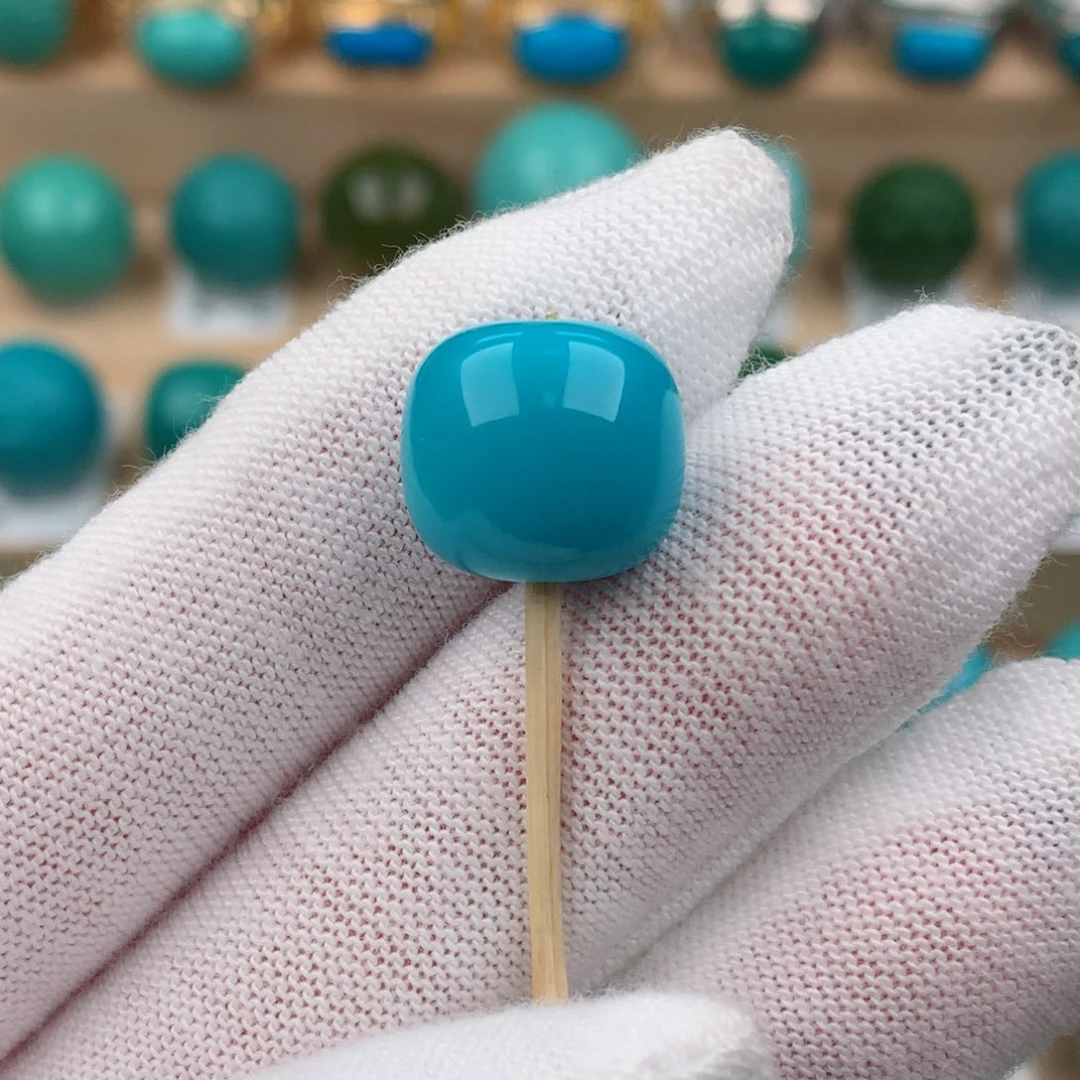 绿松石未镶嵌老型卡13*12