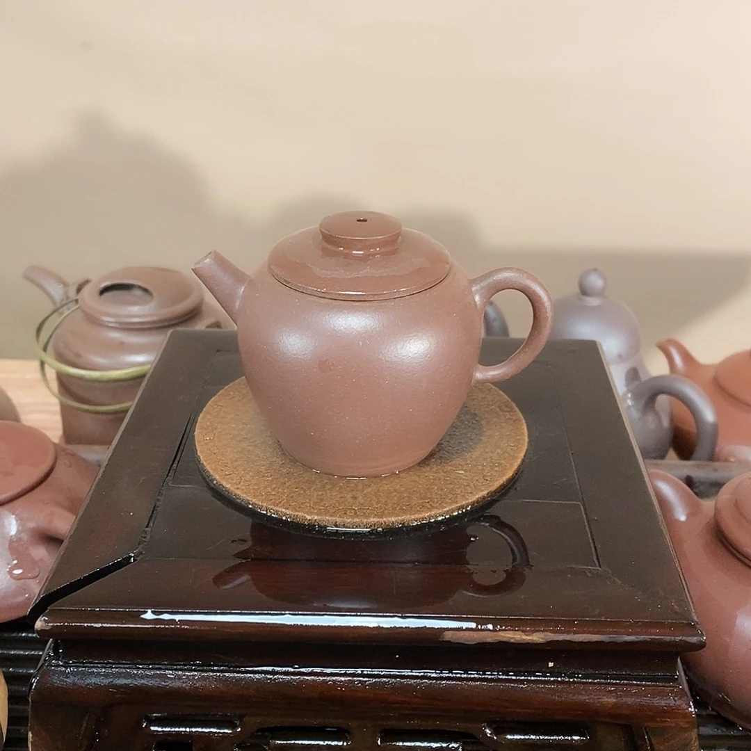 紫砂茶壶高端130cc紫泥巨轮