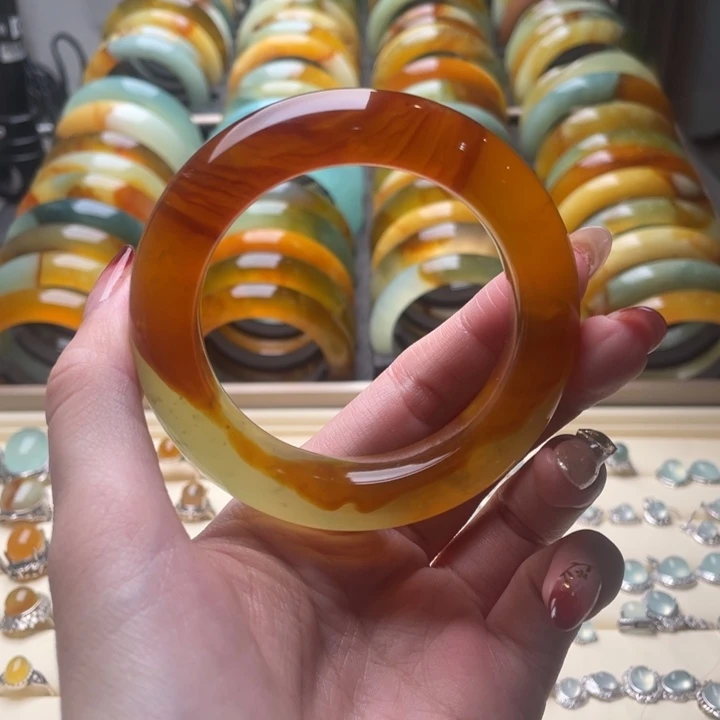 蛇纹石玉手镯未镶嵌嘿****2