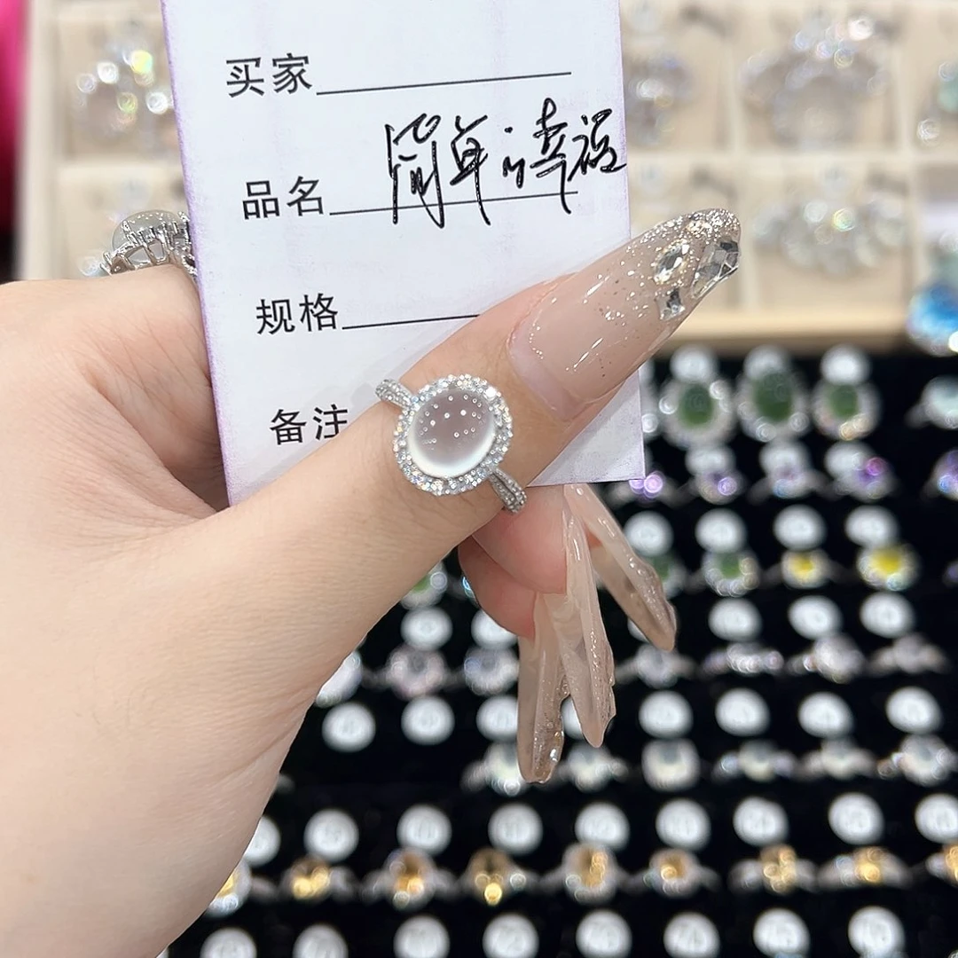 简***福黄晶戒指银S925镶嵌