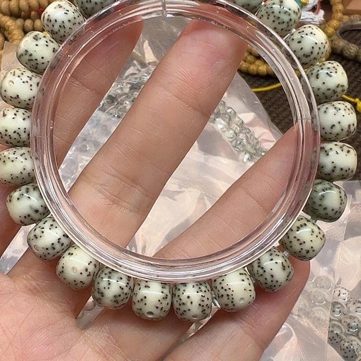 星月菩提手串海南原生态青花瓷8/9