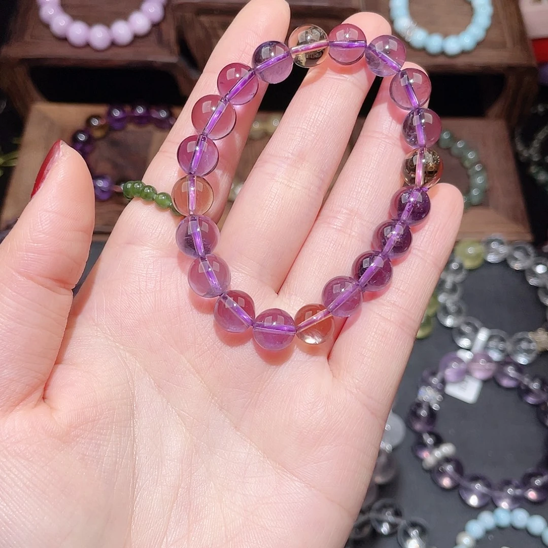 水晶手链未镶嵌紫黄晶