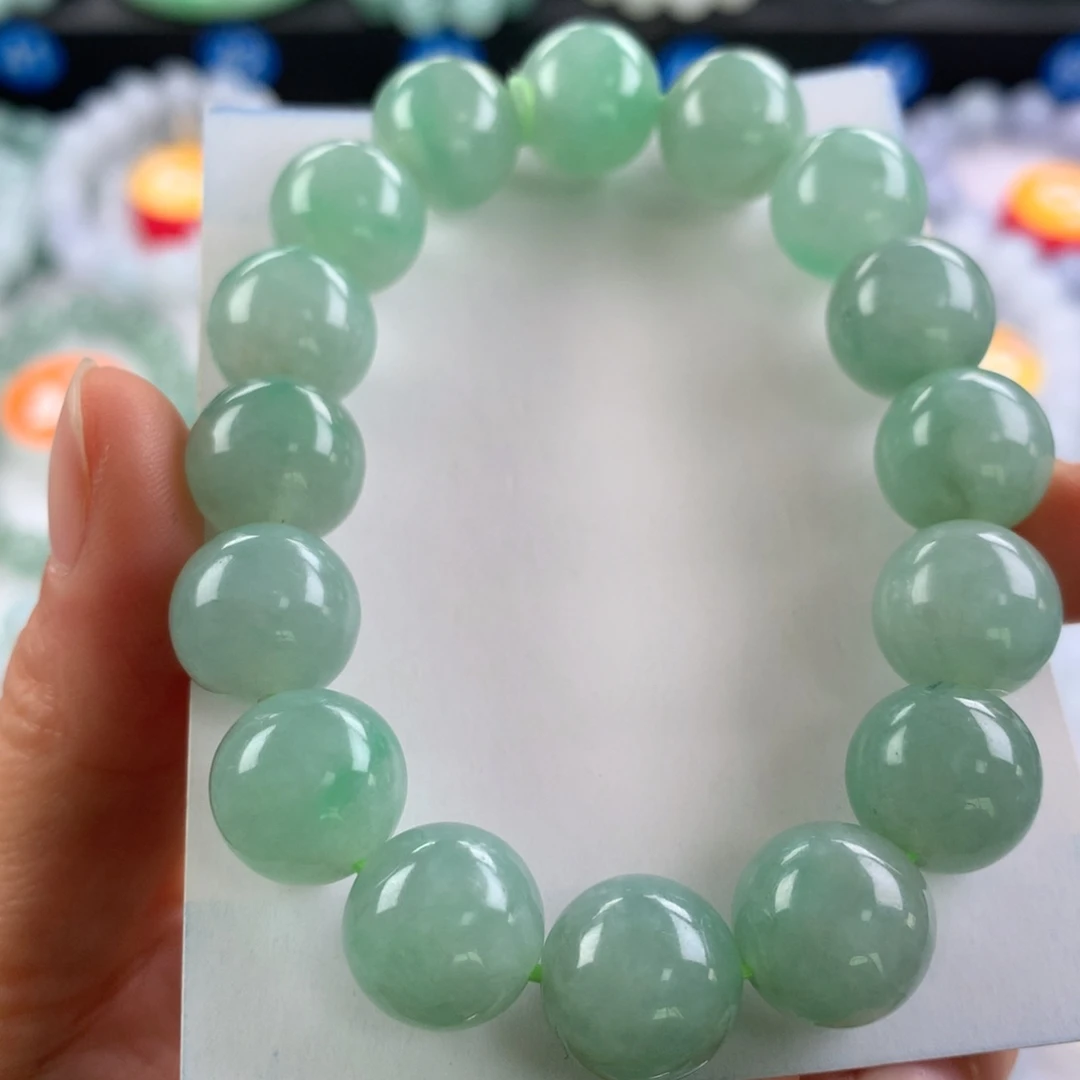 翡翠未镶嵌手链卡12.8