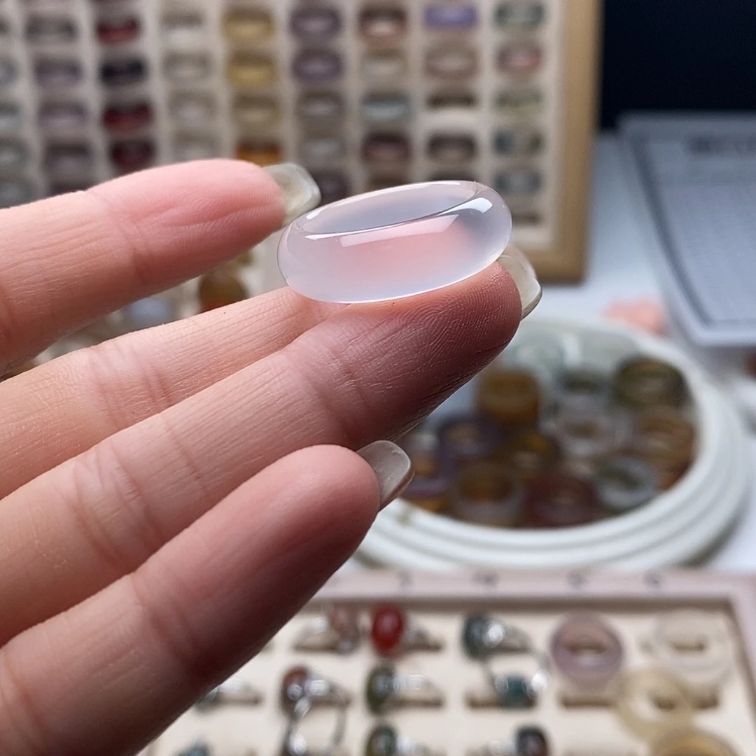 未镶嵌戒指玛瑙/玉髓B 11不退换港18
