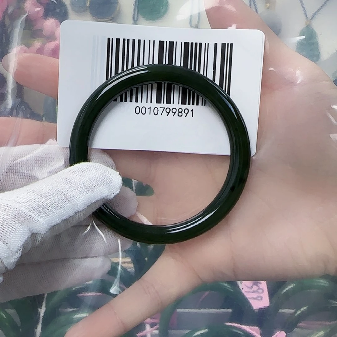 和田玉手镯未镶嵌57