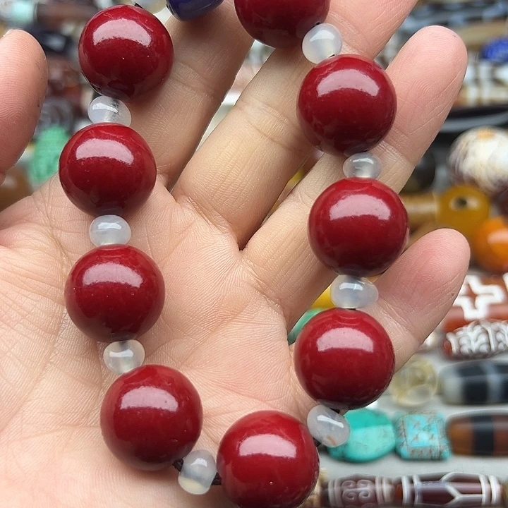 玛瑙/玉髓合金颈饰