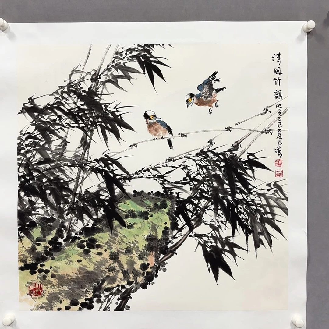 国画亲笔手绘放心去藏