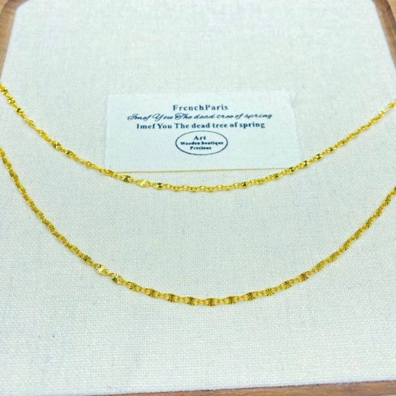 项链 K0427黄色猪鼻子满天星项链多样性发货47537