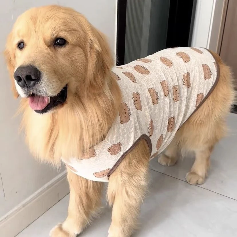 防晒大狗凉凉衣夏季薄款大型犬衣服防掉毛100斤金毛阿拉斯加透气