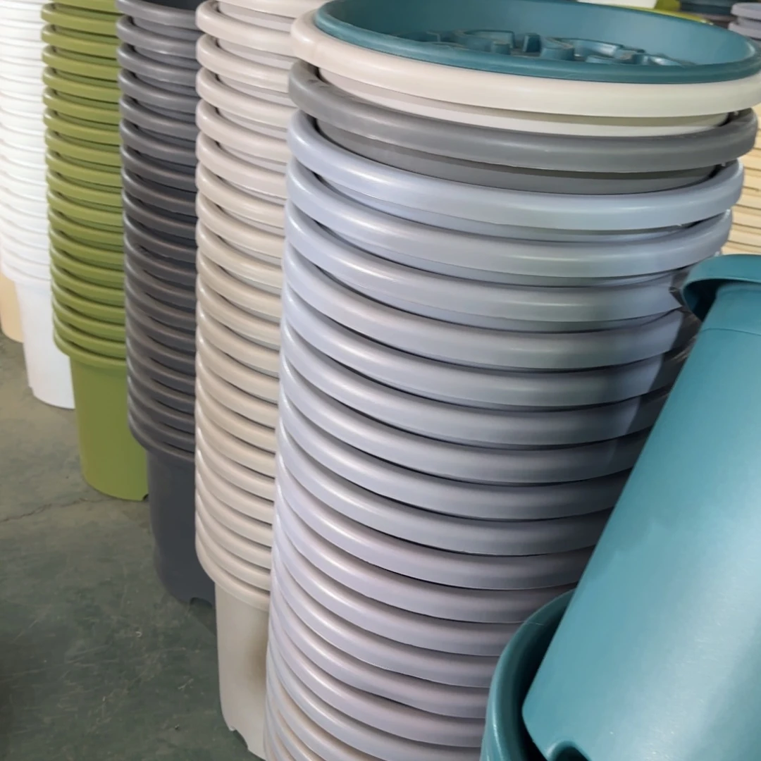 树脂四季盆9#无拖军绿4