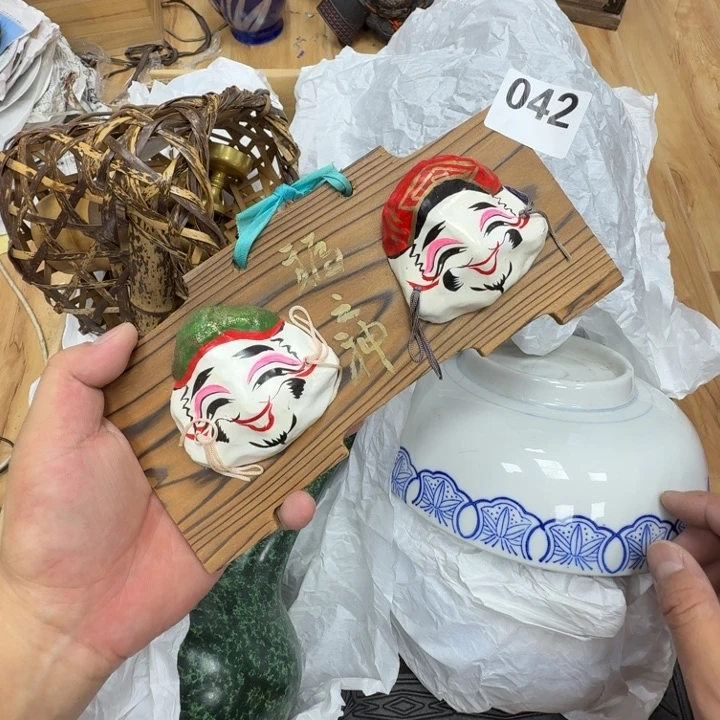 瓷片工艺品摆件瓷器摆件正能量
